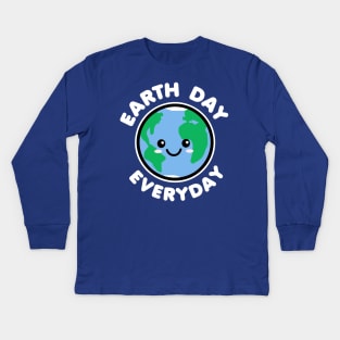 Earth Day Everyday Kids Long Sleeve T-Shirt